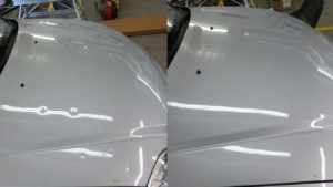 before and atter pictures of dent repair
